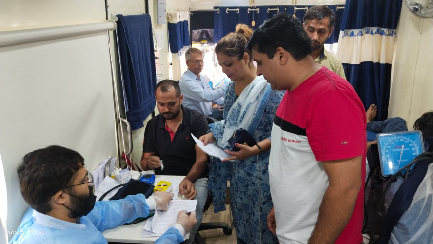 Health and Blood Donation Camp